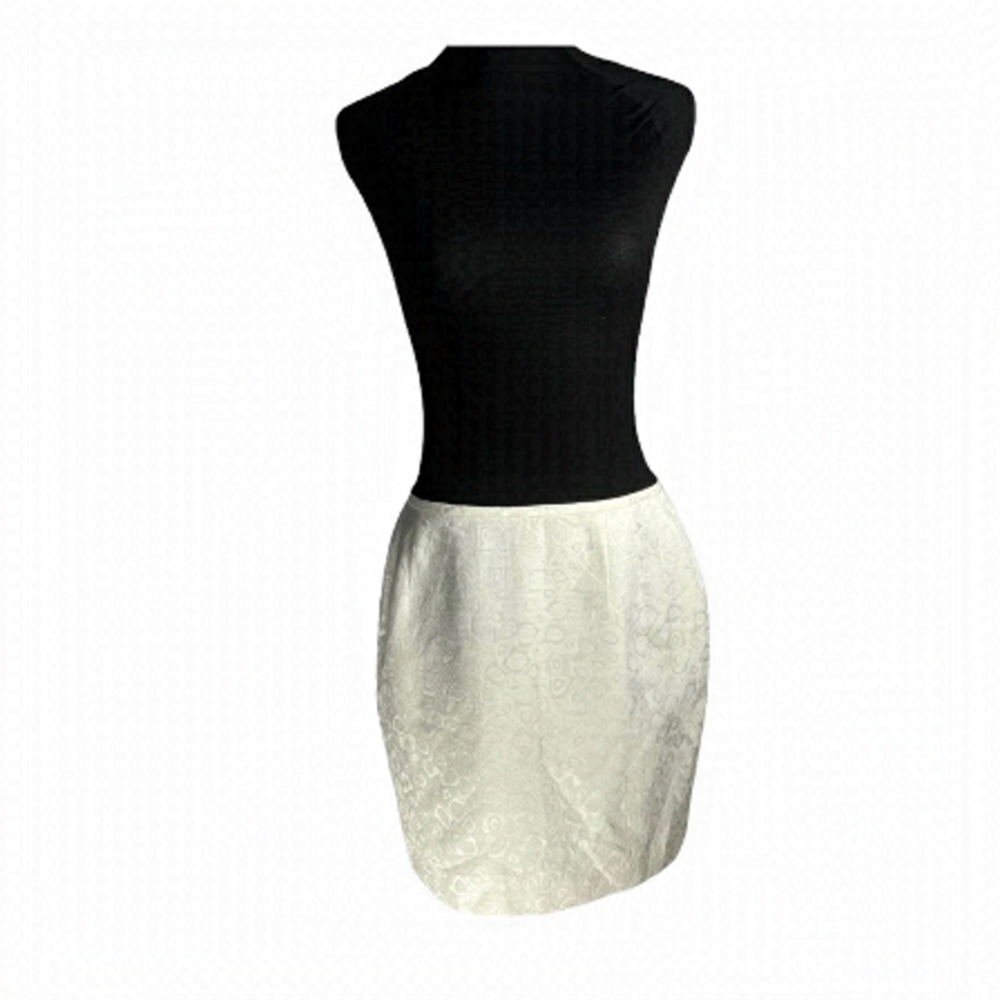 𝅺Vintage Albert Nipon brocade pencil mini skirt size 14